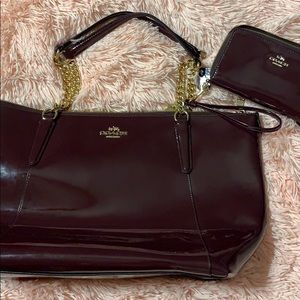 Authentic Coach purse and wallet.